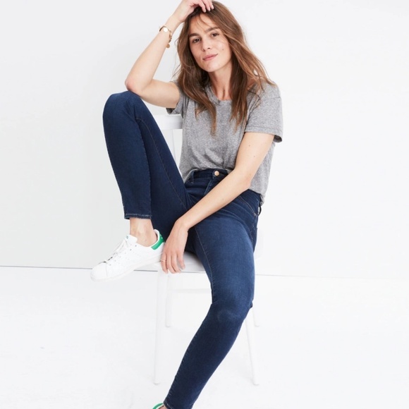 Madewell 10" High-Rise Skinny Jeans in Hayes Wash - Size 27 - Picture 2 of 16